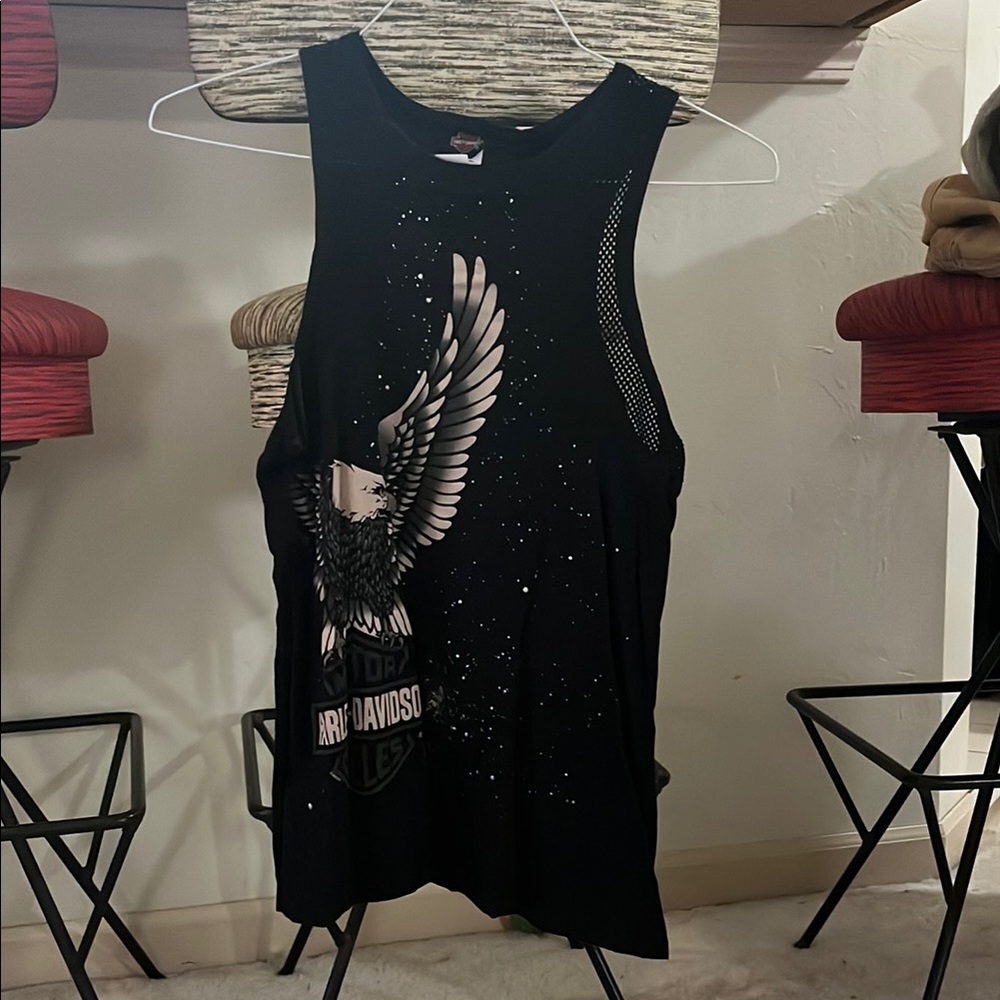 Harley-Davidson Chicago Black Graphic Tank Top
